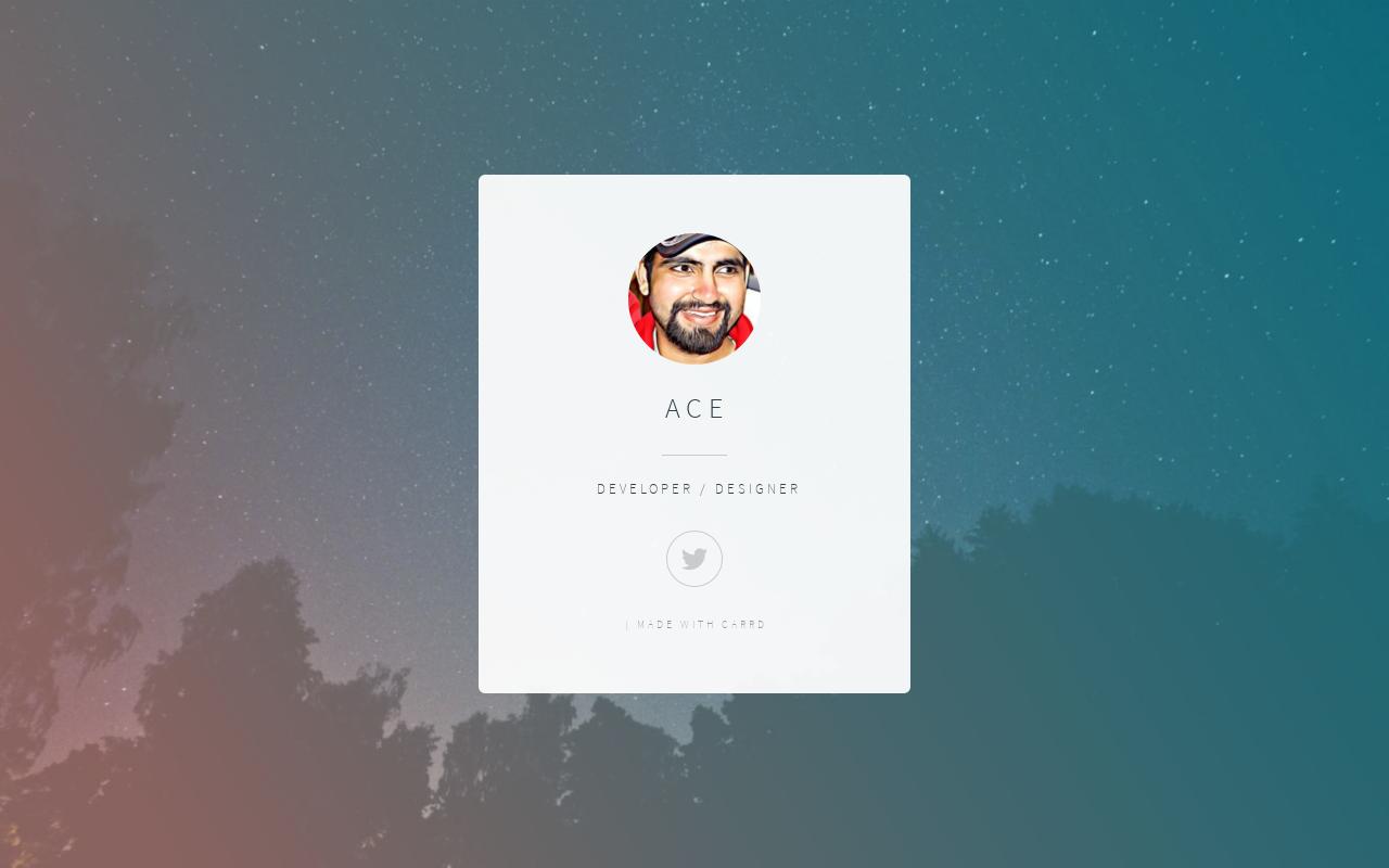 Carrd profile picture for @ace